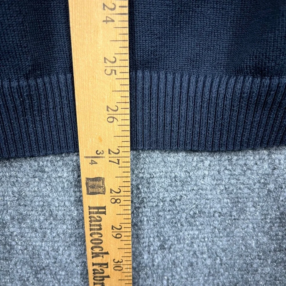 Lacoste V-Neck Sweater Mens 7 XXL Navy‎ Blue 100% Cotton F5178 Pullover Logo